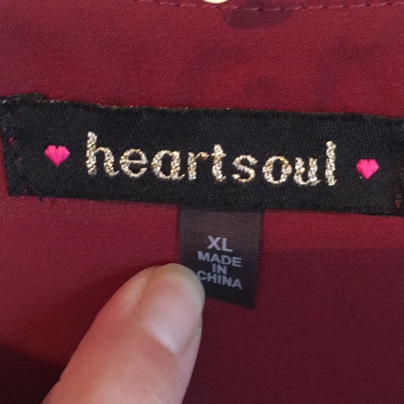Heartsoul sheer xl blouse - Picture 2 of 5